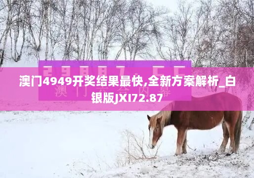 澳门4949开奖结果最快,全新方案解析_白银版JXI72.87