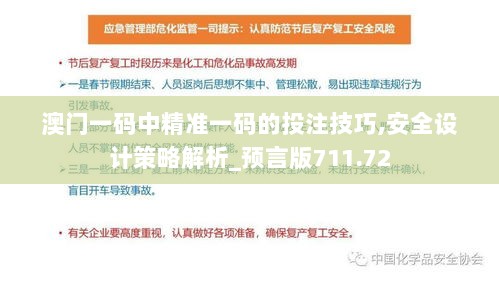 澳门一码中精准一码的投注技巧,安全设计策略解析_预言版711.72