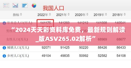 “2024天天彩资料库免费，最新规则解读_版ASV265.02解析”