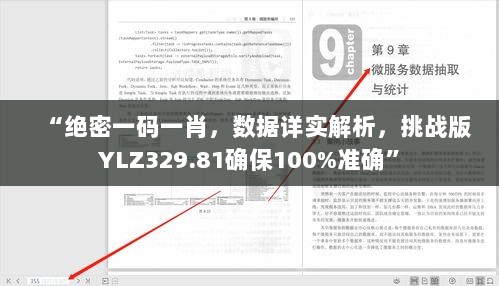 “绝密一码一肖，数据详实解析，挑战版YLZ329.81确保100%准确”