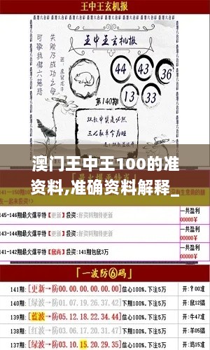 澳门王中王100的准资料,准确资料解释_体育版EVP772.52