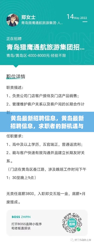 黄岛最新招聘信息，求职者的新机遇与挑战