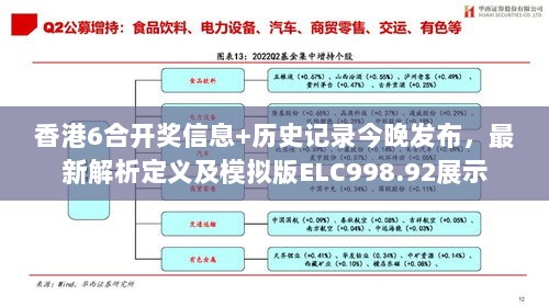 香港6合开奖信息+历史记录今晚发布，最新解析定义及模拟版ELC998.92展示