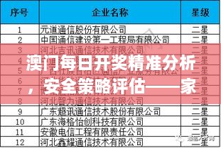 澳门每日开奖精准分析，安全策略评估——家庭版PEZ734.62