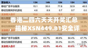 香港二四六天天开奖汇总，揭秘XSN449.81安全评估策略