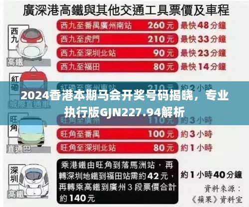 2024香港本期马会开奖号码揭晓，专业执行版GJN227.94解析