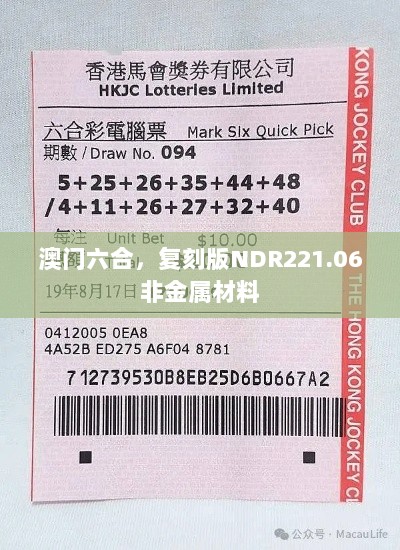 澳门六合，复刻版NDR221.06非金属材料