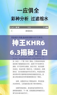 神王KHR66.3揭秘：白小姐精准预测，电网发展蓝图揭晓