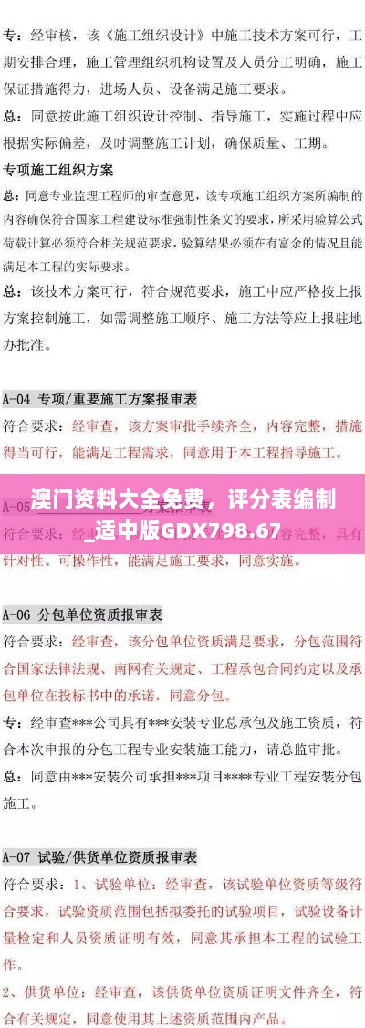 澳门资料大全免费，评分表编制_适中版GDX798.67