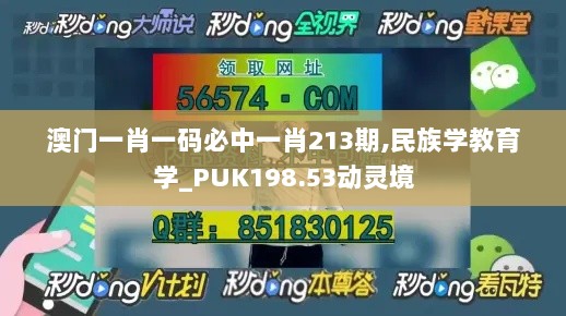 澳门一肖一码必中一肖213期,民族学教育学_PUK198.53动灵境