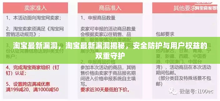 淘宝最新漏洞揭秘，安全防护与用户权益的双重守护