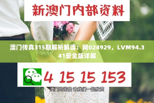 澳门传真315期解析解读：网024929，LVM94.341安全版详解