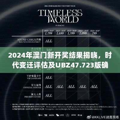 2024年澳门新开奖结果揭晓，时代变迁评估及UBZ47.723版确认