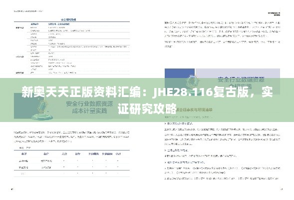 新奥天天正版资料汇编：JHE28.116复古版，实证研究攻略