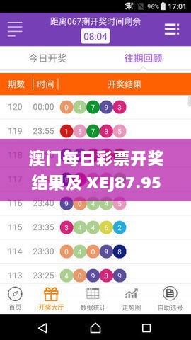 澳门每日彩票开奖结果及 XEJ87.951 版本的数据分析与评估