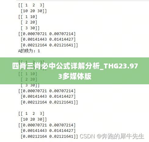 四肖三肖必中公式详解分析_THG23.973多媒体版