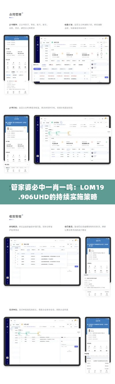 管家婆必中一肖一鸣：LOM19.906UHD的持续实施策略