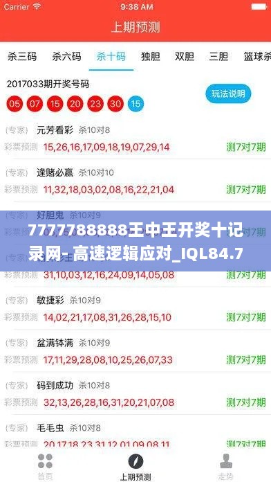 7777788888王中王开奖十记录网- 高速逻辑应对_IQL84.760沉浸版