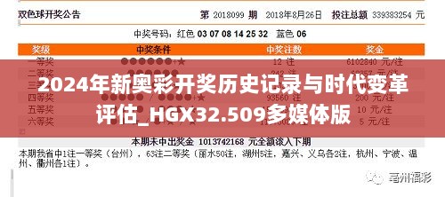 2024年新奥彩开奖历史记录与时代变革评估_HGX32.509多媒体版