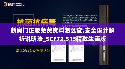 新奥门正版免费资料怎么查,安全设计解析说明法_SCF72.513精致生活版