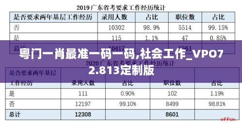 粤门一肖最准一码一码,社会工作_VPO72.813定制版