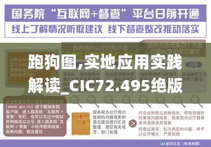 跑狗图,实地应用实践解读_CIC72.495绝版