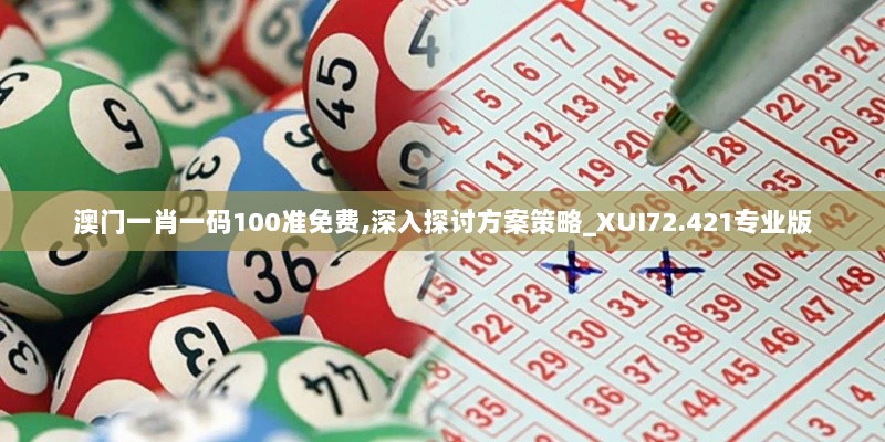 澳门一肖一码100准免费,深入探讨方案策略_XUI72.421专业版