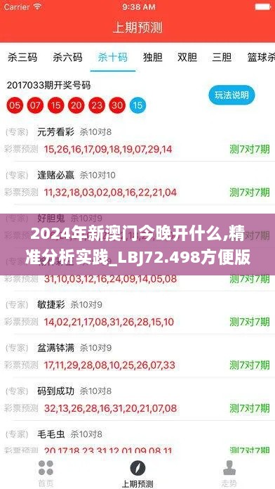 2024年新澳门今晚开什么,精准分析实践_LBJ72.498方便版