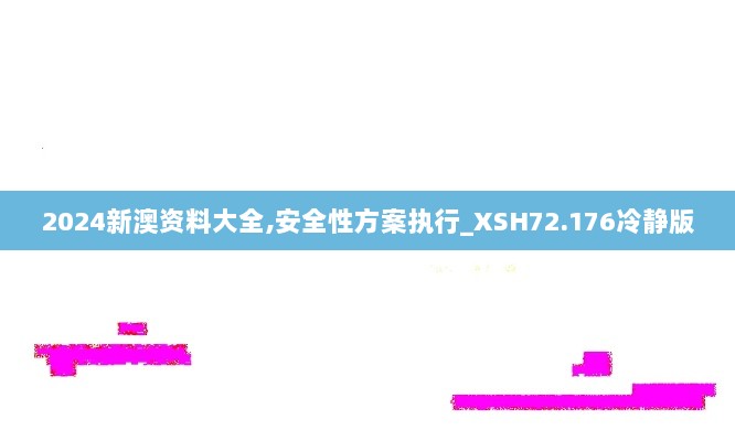 2024新澳资料大全,安全性方案执行_XSH72.176冷静版