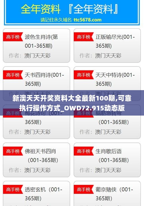 新澳天天开奖资料大全最新100期,可靠执行操作方式_OWD72.915动态版