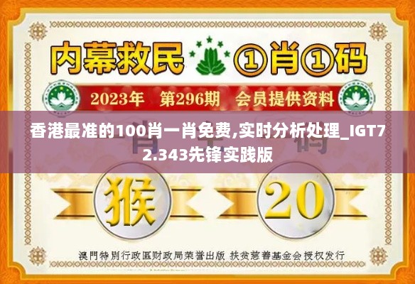 香港最准的100肖一肖免费,实时分析处理_IGT72.343先锋实践版