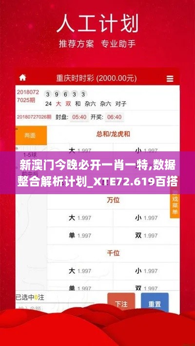 新澳门今晚必开一肖一特,数据整合解析计划_XTE72.619百搭版