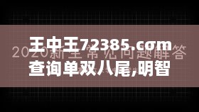 王中王72385.cσm查询单双八尾,明智解答解释落实_WHS8.70.73环保版