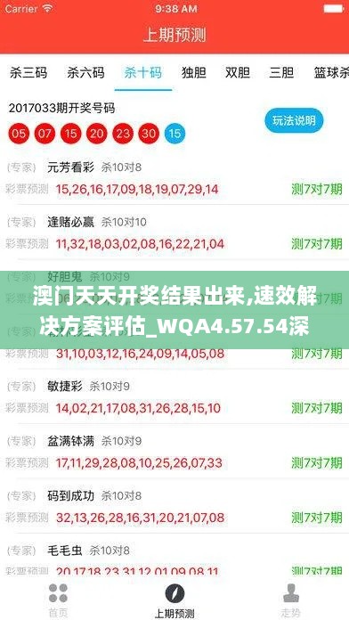 澳门天天开奖结果出来,速效解决方案评估_WQA4.57.54深度版