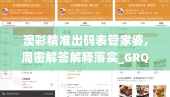 澳彩精准出码表管家婆,周密解答解释落实_GRQ4.60.50荣耀版