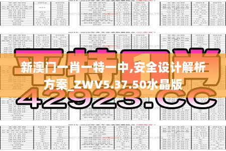 新澳门一肖一特一中,安全设计解析方案_ZWV5.37.50水晶版