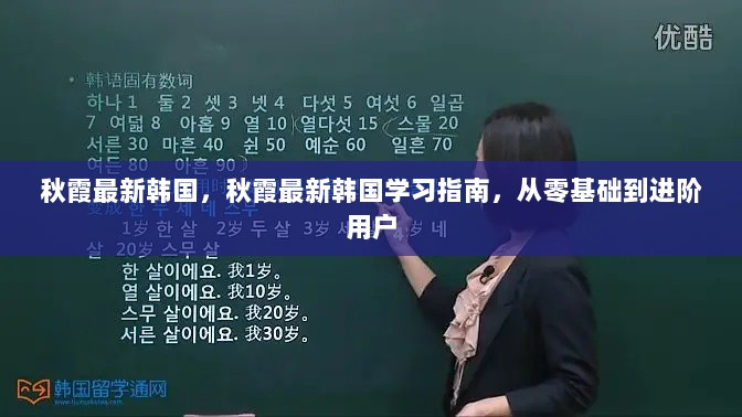 秋霞最新韩国学习指南，从零基础到进阶用户的旅程