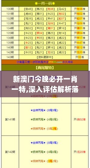 新澳门今晚必开一肖一特,深入评估解析落实_KYT5.34.37数字版