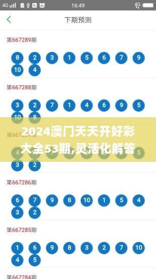 2024澳门天天开好彩大全53期,灵活化解答解释方案_IEW3.25.82手游版