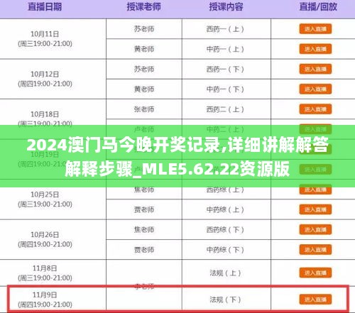 2024澳门马今晚开奖记录,详细讲解解答解释步骤_MLE5.62.22资源版