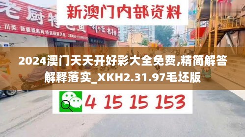 2024澳门天天开好彩大全免费,精简解答解释落实_XKH2.31.97毛坯版