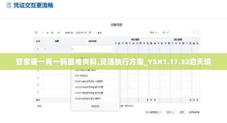 管家婆一肖一码最准资料,灵活执行方案_YSX1.17.32启天境