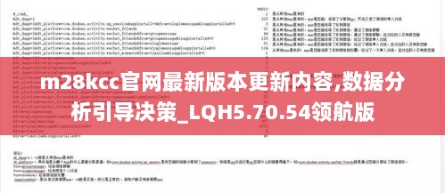 m28kcc官网最新版本更新内容,数据分析引导决策_LQH5.70.54领航版