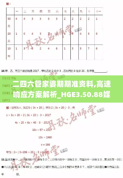 二四六管家婆期期准资料,高速响应方案解析_HGE3.50.88媒体宣传版