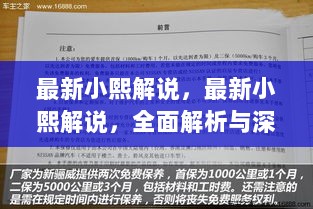 最新小熙解说，全面解析与深度体验报告