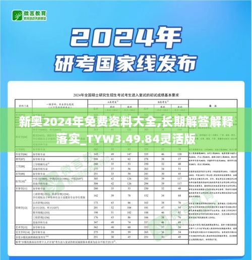 新奥2024年免费资料大全,长期解答解释落实_TYW3.49.84灵活版