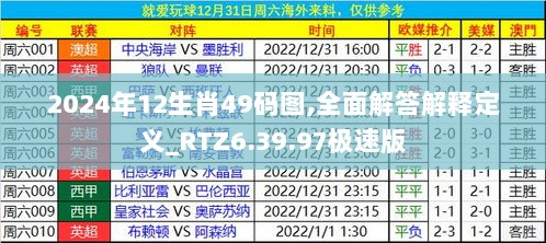 2024年12生肖49码图,全面解答解释定义_RTZ6.39.97极速版