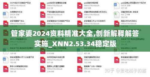 管家婆2024资料精准大全,创新解释解答实施_XNN2.53.34稳定版