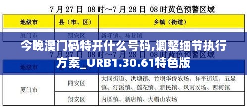 今晚澳门码特开什么号码,调整细节执行方案_URB1.30.61特色版