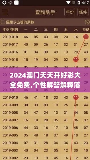 2024澳门天天开好彩大全免费,个性解答解释落实_FFY7.41.89内容创作版